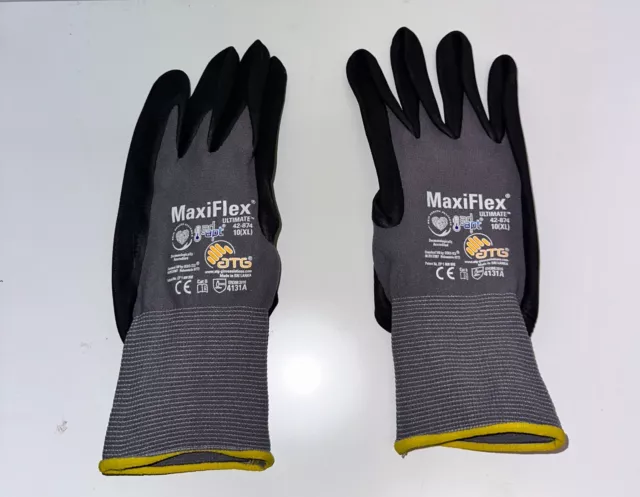 ATG MaxiFlex Gloves 42-874 XL Pack of 12 FREE SHIPPING