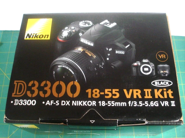 Nikon D3300 Dual Lens Wi-Fi Camera Outfit New Never Used Complete Kit