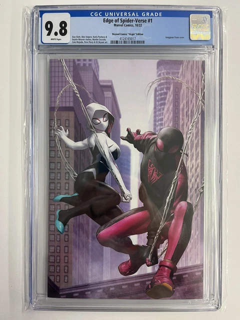 Edge Of Spider-Verse #1 Cgc 9.8 Junggeon Yoon Store Exclusive Virgin 2022 Marvel