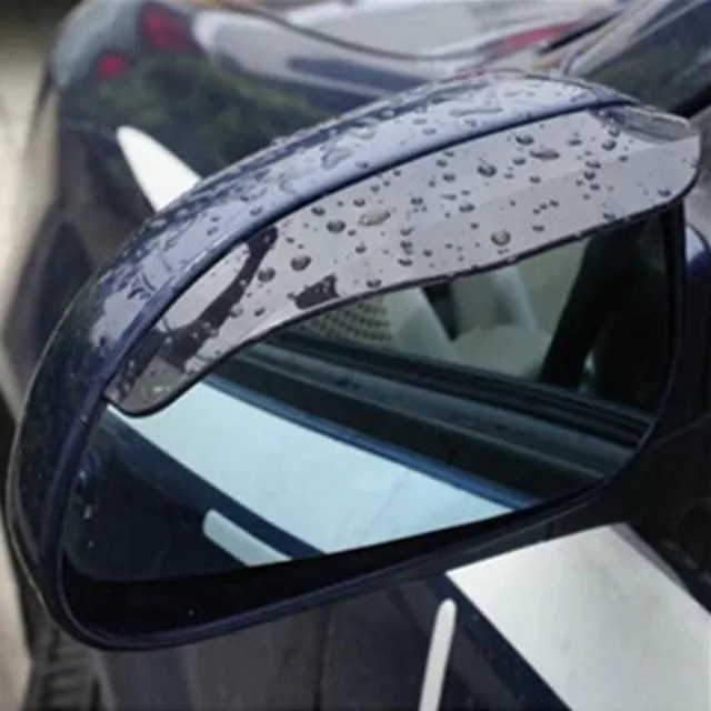 4pairs Black Car Rearview Mirror Rain Water Rainproof Eyebrow Cover Side ShH#km