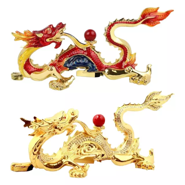 Statue de Dragon chinois artisanat Feng Shui, pour bureau, cheminée,