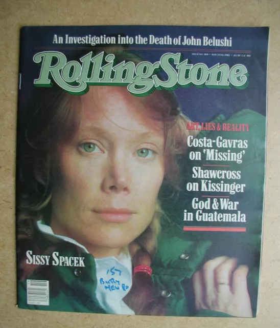 Rolling Stone. #369. May 13th, 1982. Sissy Spacek, John Belushi etc