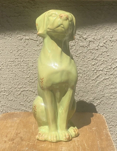 Vintage MCM Labrador Retriever Large Dog Statue