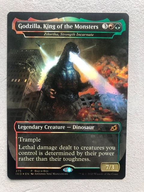 MTG CARTE MAGIC Ikoria Godzilla King Zilortha Strength Incarnate FOIL  English NM EUR 9,90 - PicClick FR