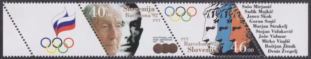 Slovenia. 1992 (Mi.27/8) Summer Olympic Games Barcelona