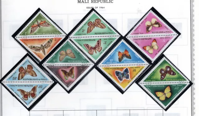 Mali Stamp Scott #J7-J20, Postage Due, Set of 14, MNH, SCV$12.40