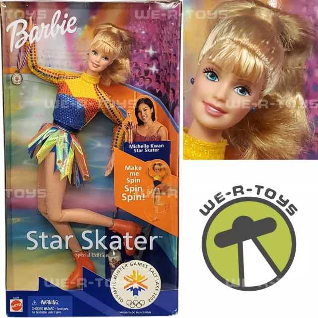 Star Skater Barbie Puppe 2002 Olympische Winter Spiele Salz See 2001 Mattel