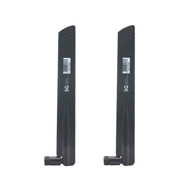 2 Pcs 3G 4G 5G Antenna 600-6000MHz 18DBi Gain SMA Male for Wireless Network Y1R6