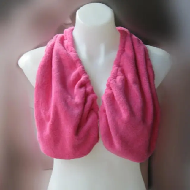 Womens Tata Towel Bras Crop Neck Wrap Lingerie Solid Velvet