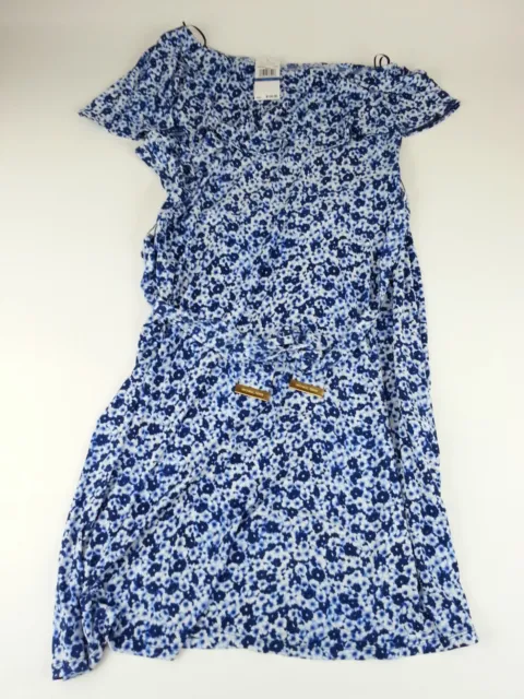 NEW NWT Michael Kors Womens Dress Size XL Royal Blue Floral