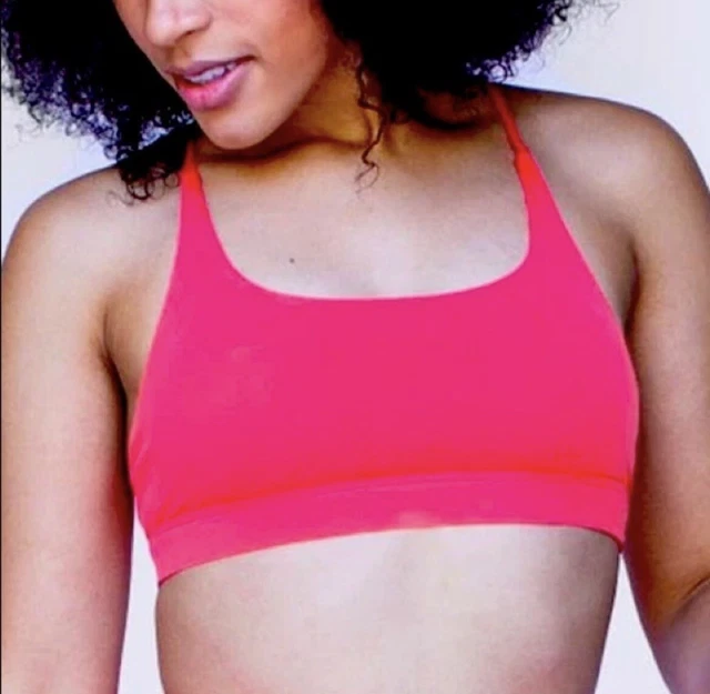 Feed me fight me coral sports bra small rare retired limited athletic apparel