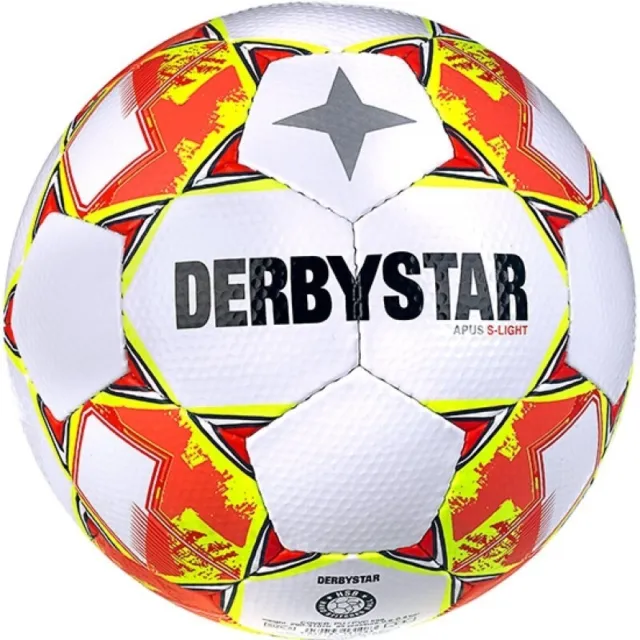 DERBYSTAR Fußball Apus S-Light v23 gelb/rot Größe 3, 4