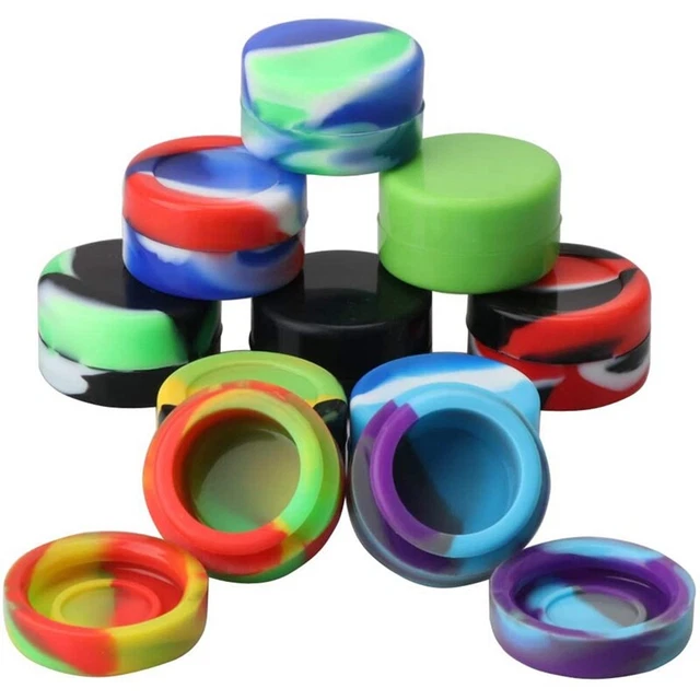 Contenitori di Cera Siliconica da 10 Pezzi da 5 Ml Colori Assortiti Vasetti6504