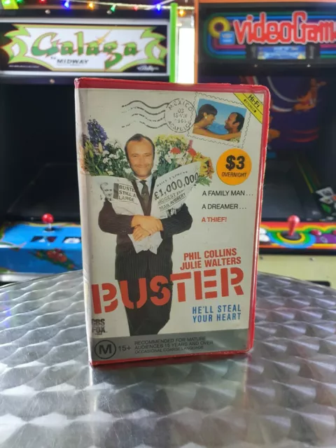 BUSTER - Phil Collins - VHS Movie - Video Tape - Big Box Ex Rental Clamshell