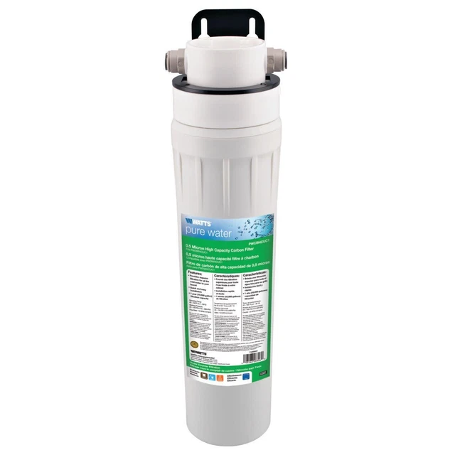 Sistema de filtración de carbono de agua pura Watts PWDWHCUC1