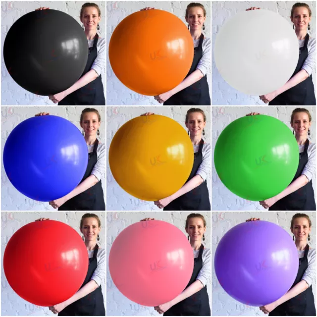 5 X 36 Inch Large Giant Round Latex Big Balloons Wedding Party Balloons Decor UK