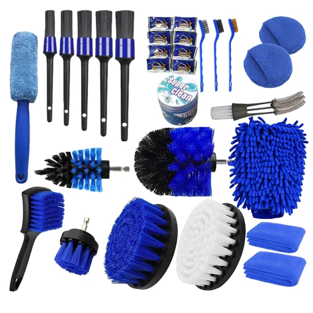 Electric Drill Cleaning Brush 30 Piece Set Of Car Cleaning Car Wash Tire Brush