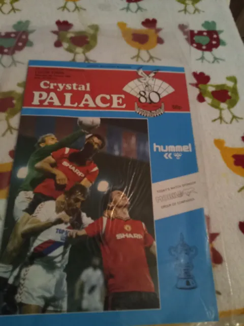 Crystal Palace V Luton Town 85/86 Fa Cup 3rd Round Programme In Very Good...