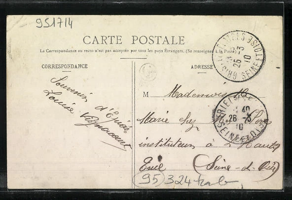 CPA Épiais, Le Moulin à Vent, vue de das haus 1910 2