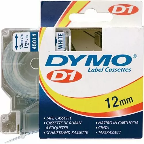 Dymo Schriftband D1 45014 blau/weiß 12mmx7m