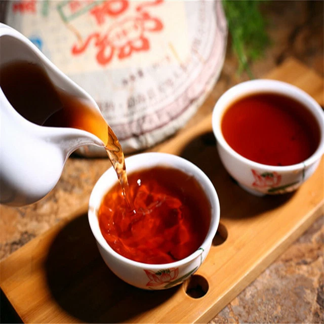 Yunnan MengHai Arbor Tree Pu'er 357g Gold Award Puer Puerh Tea Ripe Cake