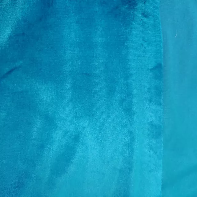 Tela elástica de terciopelo vintage azul azulado 106x66" para vestidos artesanías hogar LEER