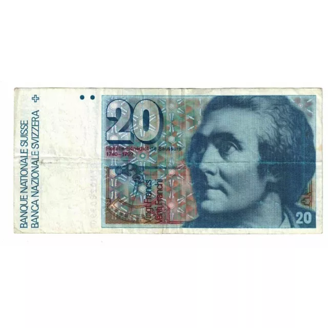 [#332182] Banknote, Switzerland, 20 Franken, 1983, KM:55e, VF(20-25)