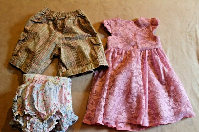 Large Baby Girls Clothes Bundle Age 3-6 Months Kids Joblot Dress Leggings Top 2