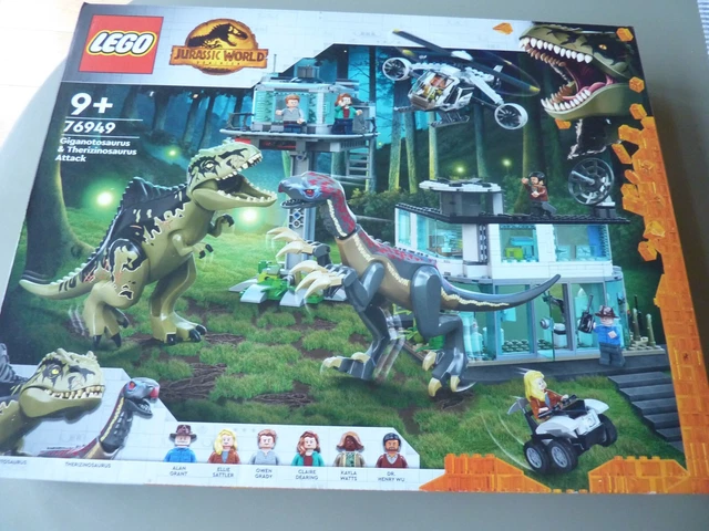 LEGO 76949 JURASSIC World Giganotosaurus & Therizinosaurus Attack NEW £ ...