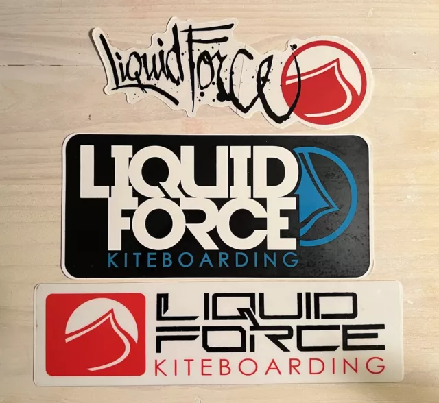 Liquid Force Kiteboarding Stickers (Lot of 3)