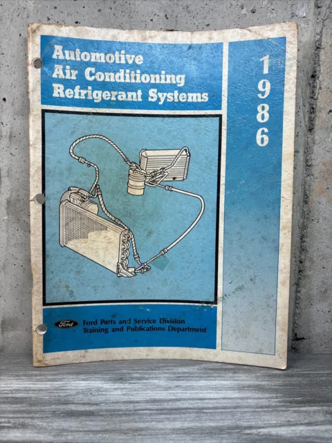 1986 Ford Air Conditioning Refrigerant System Repair Manual Shop Book Service Ac