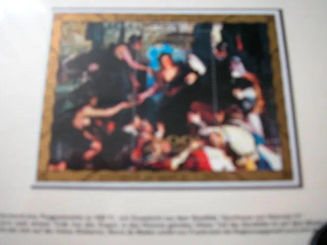 Sonder-Edition Gemälde kunst - Peter Paul RUBENS - LUXUS- BLOCK TSCHAD gold 400F