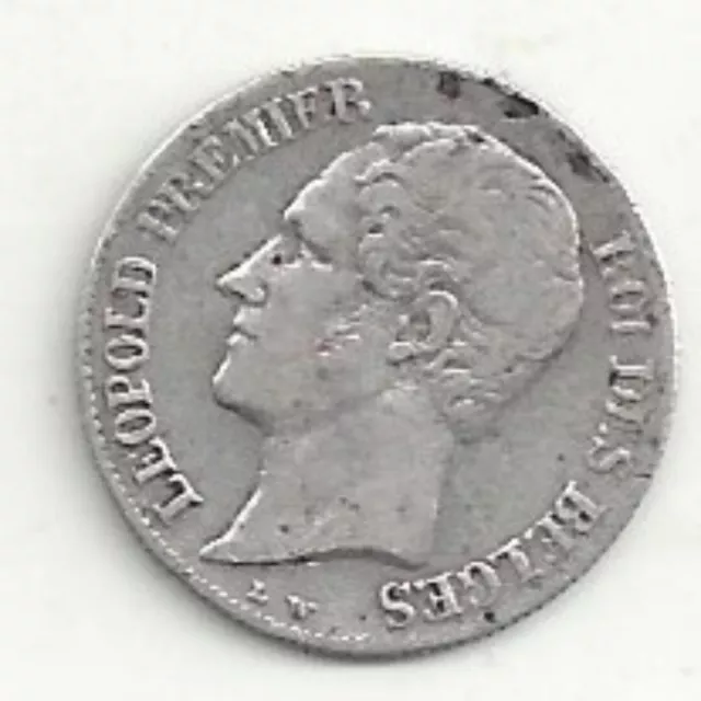 BELGIQUE - 20 Centimes - 1853 - Argent - TB/TTB