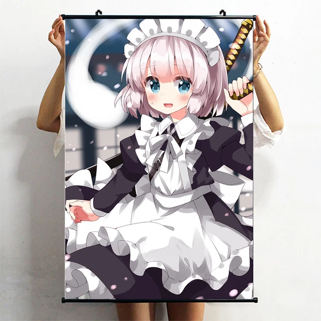 touhou konpaku youmu Cosplay Poster Wall Wall Scrolls Mural Otaku 60X90cm I08