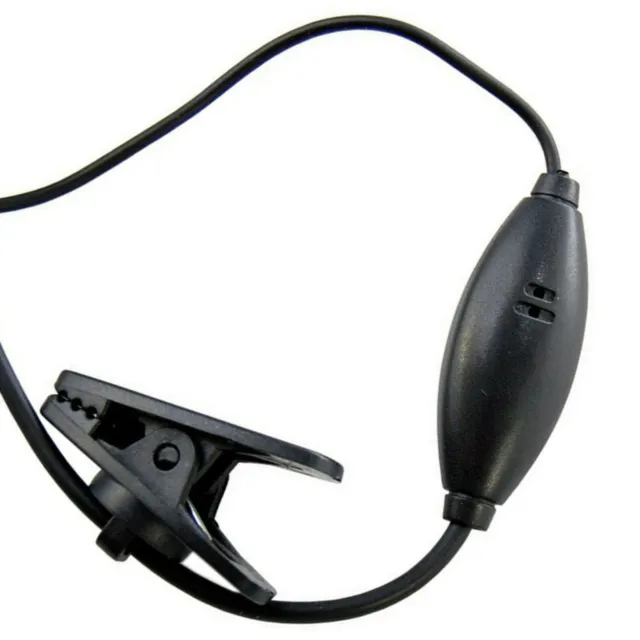 HQRP Set: 2x 2Pin External Ear Loop Hands Free for Motorola Series Radio Devices 2