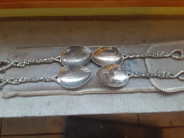 Macy's Vintage Silver Collectible Spoon set of 4 Macy's Silver Shop.