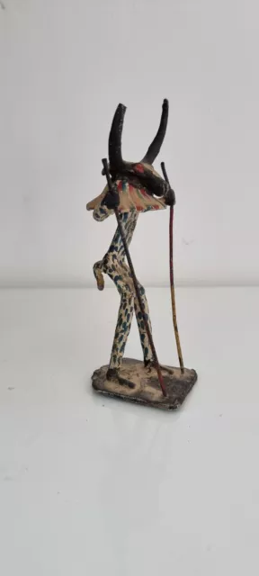 Bronce Escultura Miniatura Animal Africa Figurita Africana