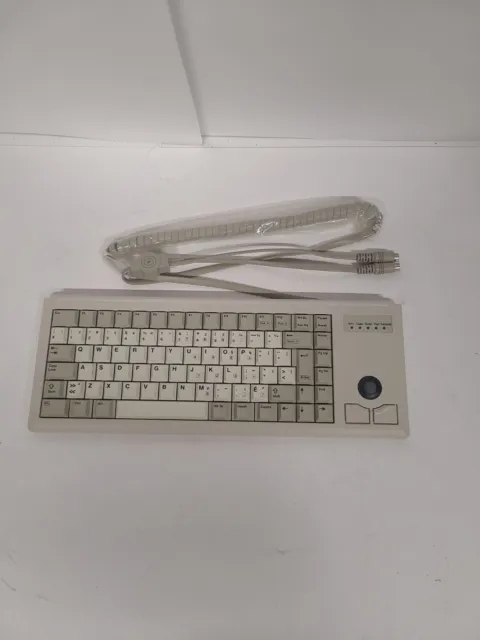 Keyboard Cherry G84 4400PAM 01 ML4400 With Trackball NOS 6 Pin Mini DIN Male