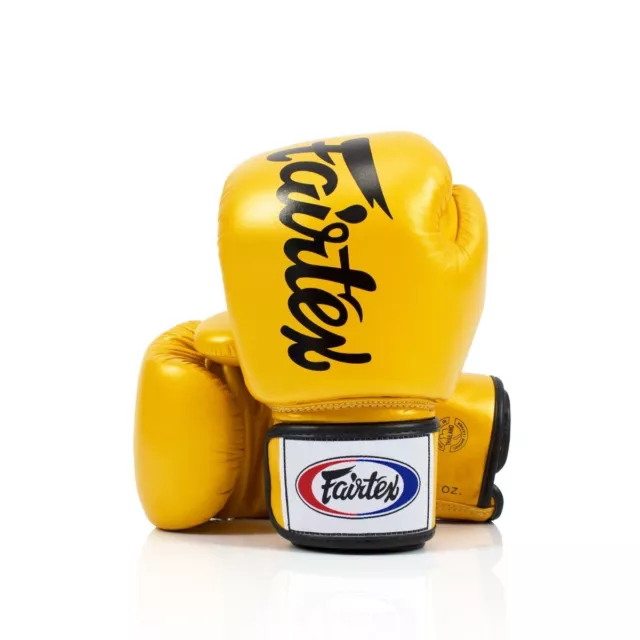 Genuine Fairtex DELUXE TIGHT-FIT Boxing Gloves Genuine Leather BGV19