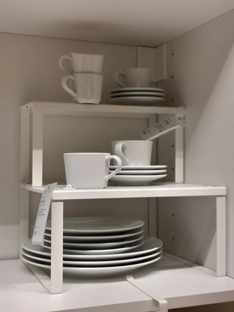 Ikea Ivar Regale Gebraucht IKEA Variera Regaleinsatz Weiß – 46x29 Cm, Stapelbar, Für Schrank & Küchenorganisation Organizer Regal