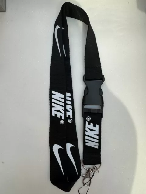 Nike Lanyard Black New Key Chain With Classic Design New