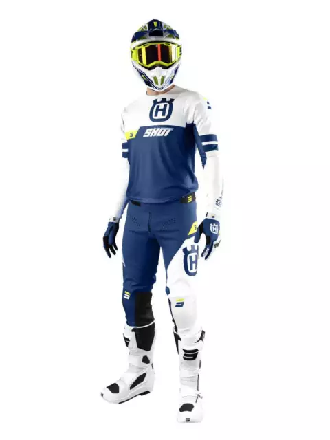 Shot Aerolite LE Husqvarna Motocross Gear Set Jersey/Pants Combo MX Racing Set