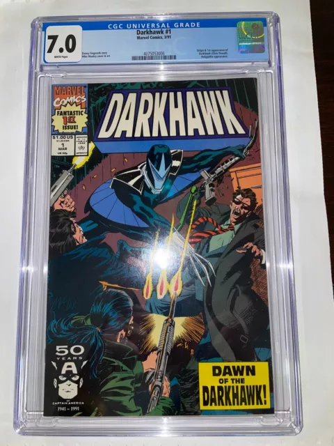 Darkhawk 1 7.0 CGC Graded Orgin and 1st Appearance of Darkhawk - Marvel Comics