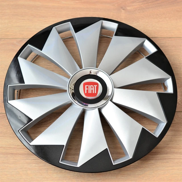Fiat.... Set of 4 x 16"  Wheel Trims / Covers, Hub Caps ,Quantity 4,black&silver