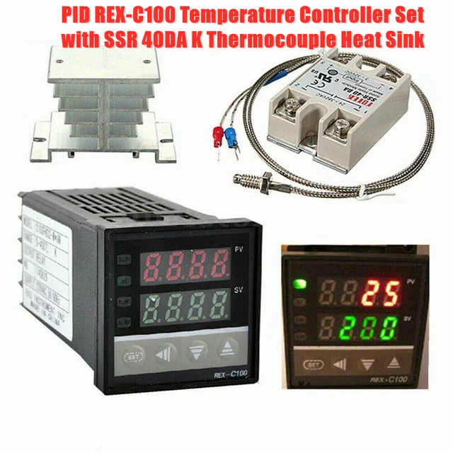 Termostato Regolatore Di Temperatura PID Digale REX-C100 - Foto 6