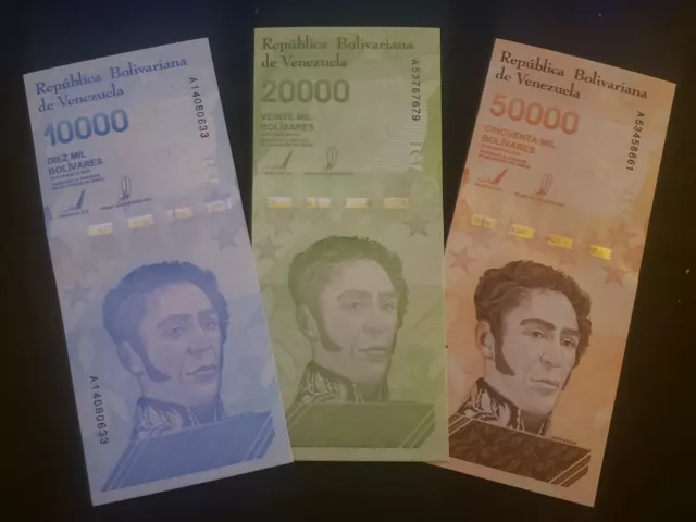 Venezuela Full Set 2-100,000 Bolivares, 2-1Mil Soberanos + 5 new digtales-32 PCS 3
