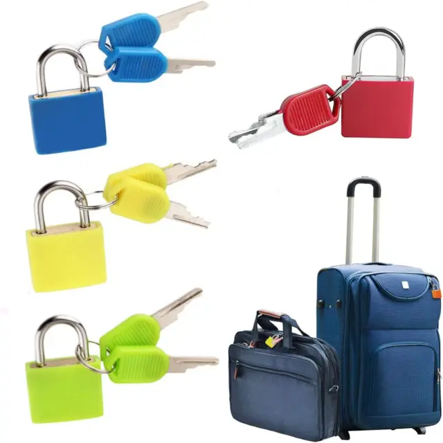 4 un. cerraduras para maletas candados de equipaje de colores mini cerraduras de viaje para gimnasio escolar