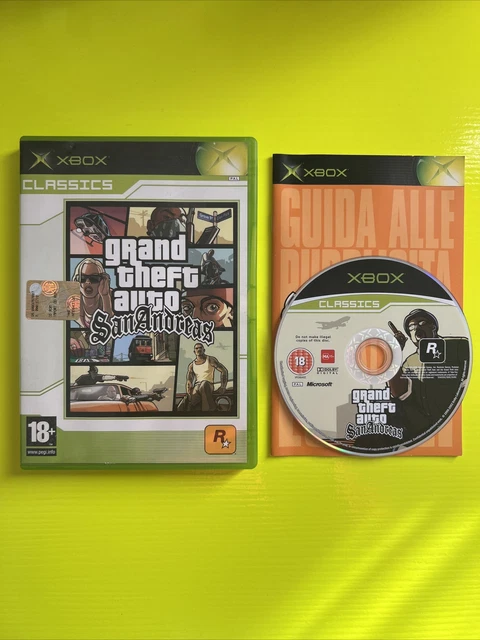 Grand Theft Auto San Andreas Xbox Microsoft Classics Rockstar Usato Ottimo