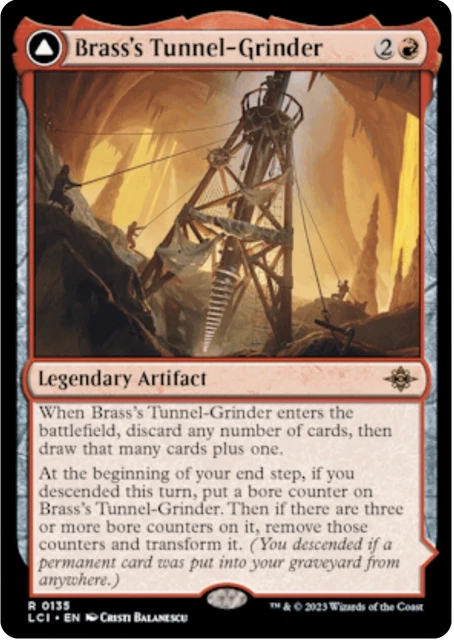 Brass's Tunnel-Grinder // Tecutlan, The Searing Rift [The Lost Caverns of Ixalan