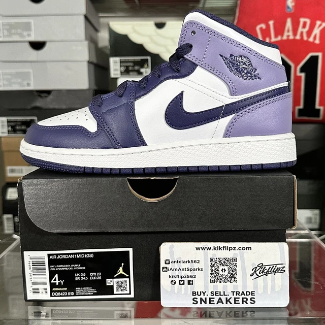 Kids Air Jordan 1 Mid ‘Sky Purple’ (Size 4Y) Kids Air Jordan 1 Mid ‘Sky Purple’ (Size 4Y)